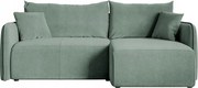 Rohová sedacia súprava Mamma (morská zelená čierna) (p)