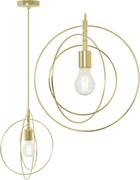 Toolight - závesná lampa E27 APP286-1CP, zlatá, OSW-08404
