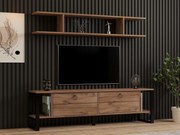 Obývacia stena Menile 3 (dub zafírový) . Akcia -22%. Vlastná spoľahlivá doprava až k Vám domov. 1095318