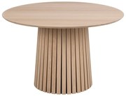 Jedálenský stôl so svetlou dubovou dýhou Actona Christo, ø 75 cm