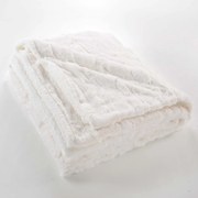 Krémová deka z mikroplyšu 180x220 cm Foxy – douceur d'intérieur