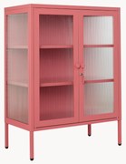 Kovová vitrína's drážkovaným sklom Mixer