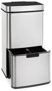 Klarstein Touchless, odpadkový kôš, senzor, 72 l, 4 nádoby, ABS/PP/ušľachtilá oceľ