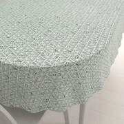 Biante Bavlnený oválny obrus Sandra SA-627 Pastelovo zelená mozaika na bielom 50x100 cm
