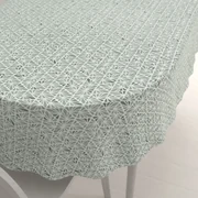 Biante Bavlnený oválny obrus Sandra SA-627 Pastelovo zelená mozaika na bielom 50x100 cm