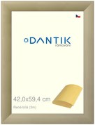 DANTIK rám na obraz 42x59,4 | René bílá (Plexi Čiré)