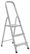 Alumet AM 703 Hliníkové jednostranné schodíky, 2 plus 1, 3 stupne, 60 cm