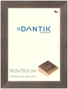 DANTIK rám na obraz 50x70 | TOMAS šedá velká (Plexi Čiré)