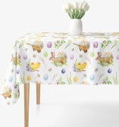 Goldea veľkonočný hranatý teflónový obrus - symboly veľkej noci 80 x 80 cm