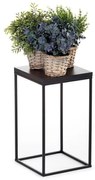 HowHomely Stojan na kvety BASICLOFT 40x24 čierna DD0181