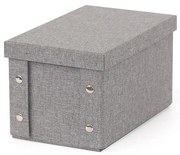 Skladací košík s patentkami v šedej farbe