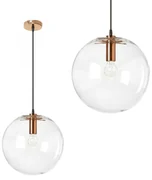 Toolight - Závesné sklenené stropné svietidlo Lassi 30 cm 1xE27, ružové zlato, OSW-00132