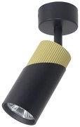 Bodové svietidlo Neo, 1x čierne/zlaté kovové tienidlo, b