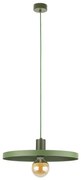 Luster na lanku SILA 1xE27/15W/230V pr. 40 cm zelená