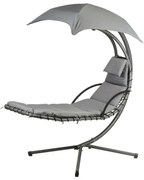 ZÁHRADNÉ ZÁVESNÉ KRESLO ZALIA ŠEDÉ