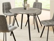 Okrúhly jedálenský stôl Floris 100 cm, imitácia šedého kameňa%
