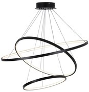 LED Luster na lanku LEA LED/60W/230V 4000K pr. 80 cm čierna