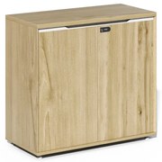 Nízka kancelárska skriňa Houseland Profit Dru 01 prírodný dub