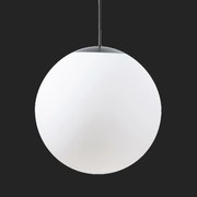 Osmont 62113 Adria P5 Hp závesné sklenené svietidlo čierna biela IP40 3000 K