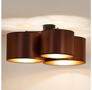 Duolla - Prisadený luster ROLLER TRIO SHINY 3xE27/15W/230V medená/zlatá