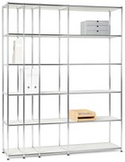 Otvorený kovový regál »CN3«, biely