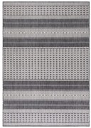 Šnúrkový koberec Sunny pruhy, béžový / sivý