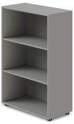 Stredná široká skriňa TopOffice 79,8 x 40,4 x 119,5 cm, sivá