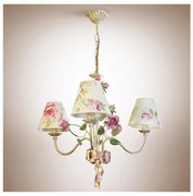 Luster na reťazi ROMANCE 3xE14/40W/230V zlatá