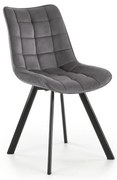 Jedálenská stolička COMORO, 1 ks, tmavosivá