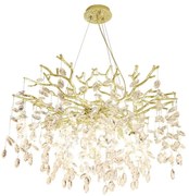 Zuma Line MD4115-1-EGN - Luster na lanku CINDY 10xG9/3,5W/230V zlatá