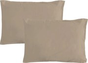 Gipetex Natural Dream Obliečka na vankúš talianskej výroby 100% bavlna - 2 ks tortora - 2 ks 50x70 cm