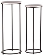 Autronic BONTEC Stojan na kvety - kov, bridlicová doska, cena za sadu 2 ks Farba: Čierna