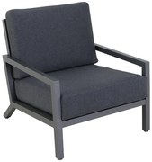 Sunfun Maja Lounge kreslo, 85 × 76 × 76 cm, hliník, polyester, antracit