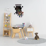 Samolepka na stenu "MINECRAFT 2" 50x70 cm