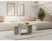 Konferenčný stolík Houseland Hillary 100 cm zafírový dub/sivozelený