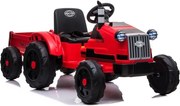 LEAN CARS Batériový traktor s prívesom CH9959 Red
