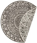 Obojstranný koberec Hanse Home Nora Lilja čierny kruh