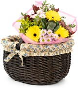 Nákupný kôš prútený Gardenie III.š. 42 x hl. 34 x v. 23 / 36(cm)