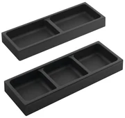 Sapho Sapho, LINDO bočný organizér, sada 2ks, 114x36x323 mm, plast, antracit, LD002
