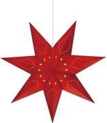 Červená závesná vianočná svetelná dekorácia Saturnus – Markslöjd