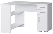 Písací stôl Bogdan Rohový Biely