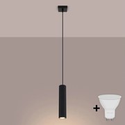 Brilagi - LED luster na lanku CRESTO 1xGU10/10W/230V čierna