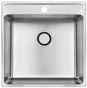 Laveo Besos, 1-komorový nerezový drez 480x490x210 mm, brúsená oceľ, LAV-SLB_010T