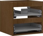 Mexen Box-A, závesná skrinka 50 cm, 2 zásuvky, orech, 91AX0-0500-470-2-86
