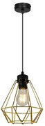Závesné svietidlo Fusion, 1x zlaté drôtené tienidlo