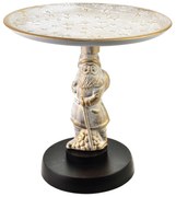 Vánoční dekorativní podnos Santa Lila 30 cm bílý