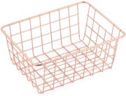 Drôtený kôš filum 24x18x10cm medený 8234