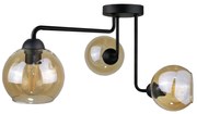 Keter Lighting Prisadený luster MONDE BLACK 3xE27/60W/230V KE0013