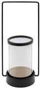 SKLENENÝ SVIETNIK WIKI 15X12X32 CM ČIERNA