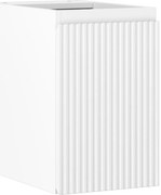Mexen Rivel, kúpeľňová skrinka 30 cm, 1 dvierka, s drážkami, biela matná, 91A21-03047-1-BF01